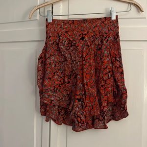 Maje red pattern shorts - size fr 34